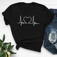 thumbnail image 4 of Otvok Valentine'S Day Fashion Crewneck Short Sleeve T-Shirt Casual Loose Shirt Tops for Women, 4 of 6
