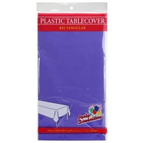 Tablecover Plastic Purple Rectangular 54'' X 108'' :1CT