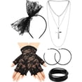 thumbnail image 1 of Set de accesorios de disfraz de los 80 para fiesta retro, 1 of 7