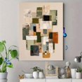 thumbnail image 4 of UXIEQU Abstract Geometric Blocks Canvas Wall Art Print 15.75x11.81 Inches, 4 of 8