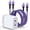 Purple, variant on PD 20W Charger Block Fast Wall Charger with 10FT Type-C Cable, Power Adapter Compatible with iPhone 17/16/15 Pro Max, iPad Pro, Galaxy S26, Android Devices,White