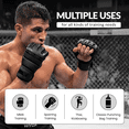 thumbnail image 5 of WYOX MMA Gloves for Men & Women, Open Palm Sparring Gloves with Wrist Support, Grappling Gloves for Kickboxing, Muay Thai & Boxing Training, 5 of 9