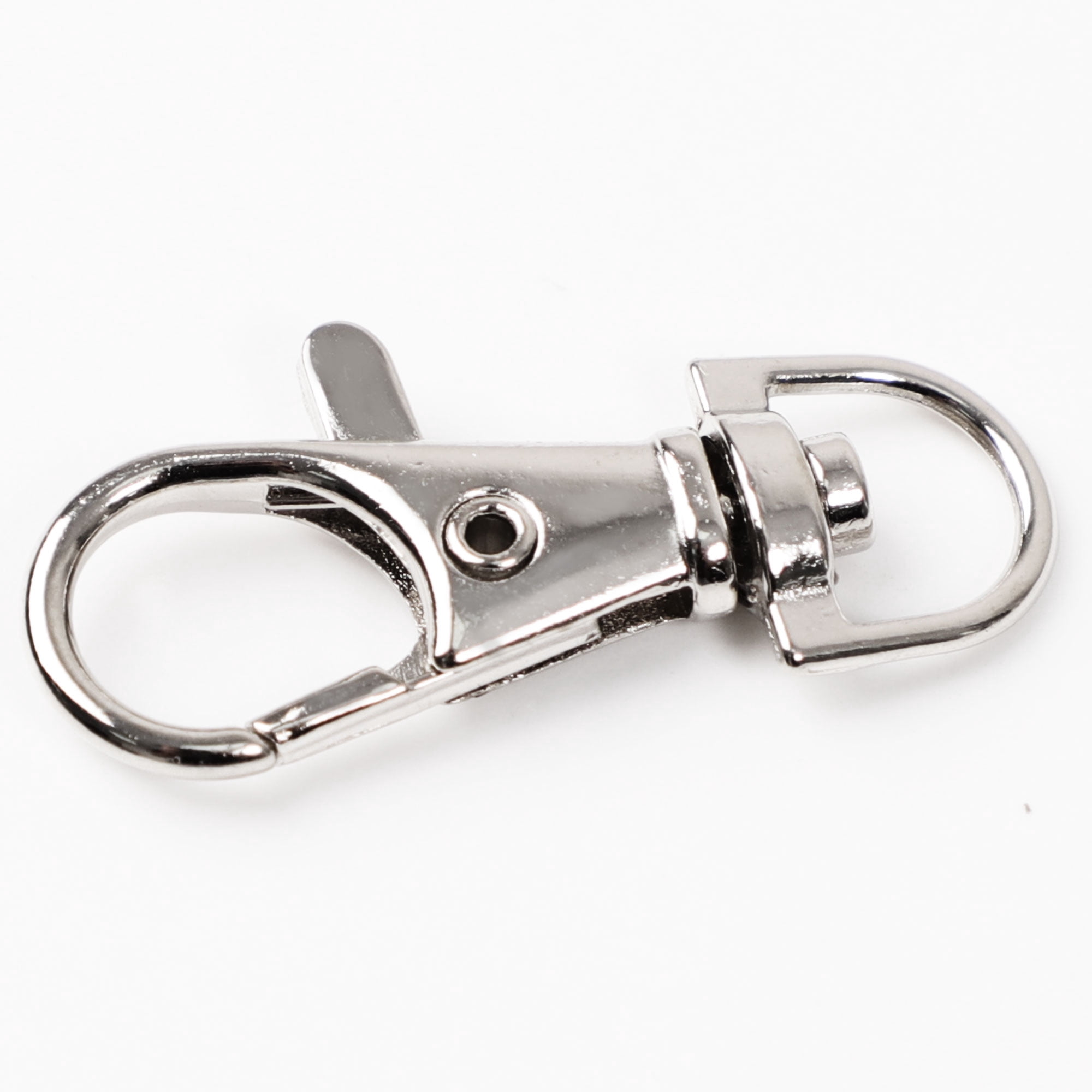 Unique Bargains 20 Pcs Metal Lobster Swivel Claw Clasps Hook Trigger Clip Buckle Keychains