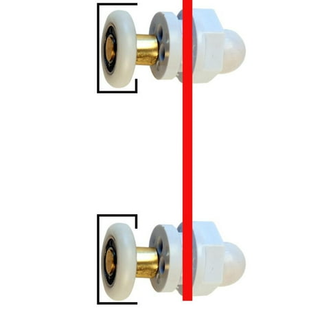 

8 Pcs 25mm Shower Door Replacement Roller Roller Shower Room Accessories Bathroom Sliding Door Accessories
