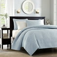 thumbnail image 1 of Madison Park Quebec 3 Piece Coverlet Set, Full/Queen, Blue, 1 of 6