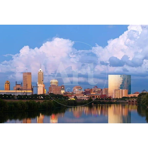 Indianapolis Skyline, Unframed Photographic Print Wall Art by rudi1976 Sold by Art.Com