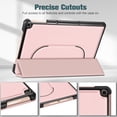 thumbnail image 6 of Fintie Slim Case for Google Pixel Tablet 11 Inch 2023, Lightweight Hard Back Shell Tri-Fold Stand Cover Compatible with Charging Speaker Dock, Rose Gold, 6 of 8