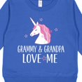 thumbnail image 3 of Inktastic Grammy and Grandpa Love Me Girl Unicorn Toddler Sweatshirt, 3 of 4