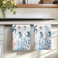 thumbnail image 7 of Blue Turtle Coastal Kitchen Towels Set of 4, Octopus Summer Beach Coral Starfish Absorbent Dish Towels for Kitchen, Microfiber Hand Towel, Quick Drying Tea Towel for Cleaning Decorative Dishcloths, 7 of 7