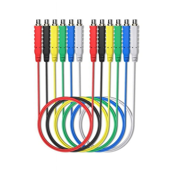 6PCS Magnetic Wire Test Soft Flexible Jumper Line 30V AC5A for Testing HVAC Equipment