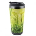 thumbnail image 1 of Green Travel Mug, Tropical Amazon Forest, Steel Thermal Cup, 16 oz, by Ambesonne, 1 of 2