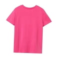 thumbnail image 3 of Camiseta de mujer Tops de verano Camiseta de cuello redondo con cuello redondo para ir de compras Mujer L, 3 of 7