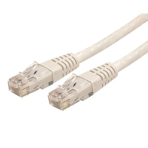 StarTech.com Cat5 Ethernet Cable - 6 ft - White - Patch Cable - Molded ...