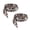 White black and bro, variant on MOMOJIA Soft Polyester Leopard Design Satins Shoe Strings For Women Boots And Sneakers