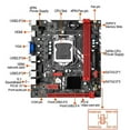thumbnail image 2 of B75M Desktop Motherboard LGA 1155 for I3 I5 I7 CPU 3XUSB 3.0 SATA 3.0, 2 of 5