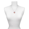 thumbnail image 3 of Delight Jewelry Silvertone 3-D Red and White Mushroom Hockey Ring Charm Necklace, 18", 3 of 4
