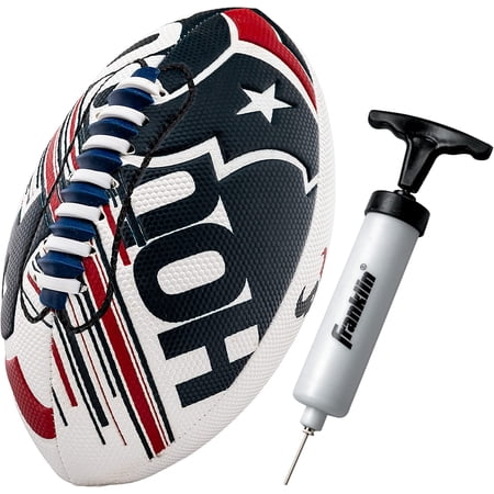 NFL Houston Texans Football - Youth Mini Football - 8.5" Football- SPACELACE Easy Grip Texture- Perfect for Kids !