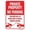 Warning Sign 3, variant on Tornado Shelter Sign – 8x12 Inch RustFree Aluminum,Reflective & Weatherproof Metal,HighVisibility Emergency Safety Warning for Home,Business,or Public Area