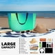 thumbnail image 5 of Fotbe blue green colors Bolsa de Viaje para Playa - Resistente al Agua, Bolsa Tote de Gran Capacidad y Ligera con 7 Bolsillos para Mujeres y Hombres, 5 of 7