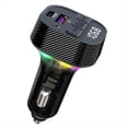 thumbnail image 2 of Transmisor FM Bluetooth 5.3 para Automóvil con Cargador de Automóvil PD Tipo C, Compatible con Reproductor de MP3, Llamadas Manos , Retroiluminación LED, 2 of 5
