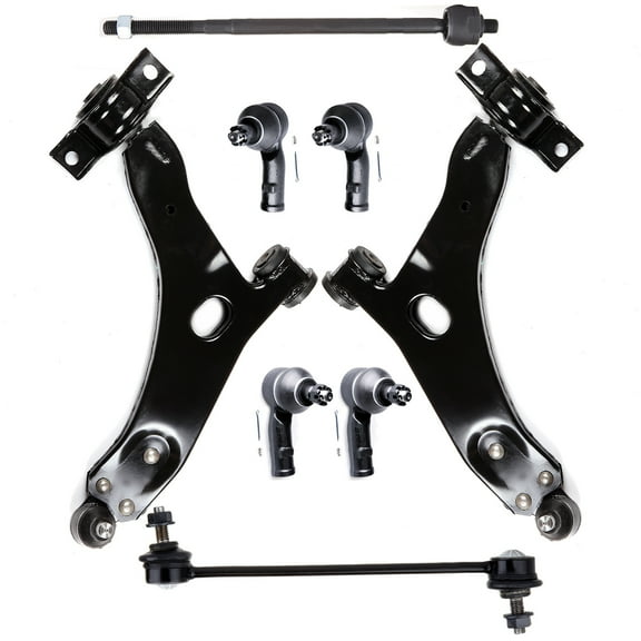 AUTOMUTO Replacement Parts Outer Inner Lower Control Arm Front Sway Bar Link Tie Rod End Fit For 2000 2001 2002 2003 2004 For Ford Focus