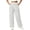 White plus size wide leg pants a1, variant on Cagogo Women Plus Size Wide Leg High Waisted Trousers Striped Casual Loose Long Pants with Pockets Streetwear Party Work Travel, Army Green 2XL