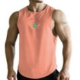 thumbnail image 1 of Aayomet Débardeurs Hommes Sans Manches T-Shirt Brocoli Mode Slim Été Col Rond Manches Courtes (Rose, TTTG), 1 of 3