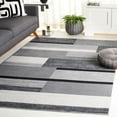 thumbnail image 2 of SAFAVIEH Odyssey Dzvonko Modern Area Rug, Dark Grey/Black Ivory, 4' x 6', 2 of 7