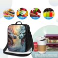 thumbnail image 4 of Balery White And Red Storm Dragon Caja de Almuerzo y Bolsa de Almuerzo para Hombres y Mujeres, Bolsa de Almuerzo Reutilizable con Gran Capacidad, Bolsa de Almuerzo Aislada, 4 of 7