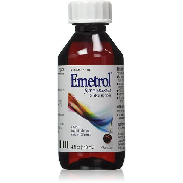 Emetrol Nausea Relief Liquid Cherry 4 oz (Pack of 2)