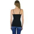 thumbnail image 2 of ToBeInStyle Women's Fitted Adjustable Spaghetti Strap Camisole, 2 of 7