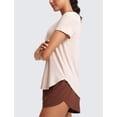 thumbnail image 4 of Camiseta de entrenamiento CRZ YOGA Cloudweight para mujer, color blanco opalino, 4 of 5