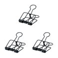 thumbnail image 4 of stanreset 1/2/3 20 Pieces Metal Paper Clip Anti-rust Unfading Solid Color Replacement Home Office File Examination Papers Clips Black 25mm 3PCS, 4 of 6