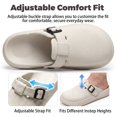 thumbnail image 3 of Qaltryn Slip on Waterproof Garden Slide for Women Men Easy Clean Unisex Lightweight Casual Slide Cushioned Sole EVA Comfort Garden Shoes Non Slip, 3 of 9