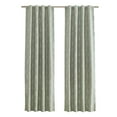 thumbnail image 2 of Ecologee Safari 100% Blackout Rod Pocket Back Tab Single Indoor Curtain Panel, Sage, 40" W x 84" L, 2 of 8