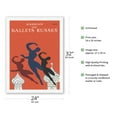 thumbnail image 2 of Serge Diaghilev’s The Ballets Russes - Vintage Dance Poster by Bernard Villemot c.1979 - Japanese Unryu Rice Paper Art Print 24 x 32 in, 2 of 4