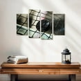 thumbnail image 2 of Elephant Stock Hockey Puck On Net Wall Art - Horizontal Multi Panel Canvas - Living Room Wall Decor - Sports Multi Panel - Black And Gray Decor - 24" x 14", 2 of 4