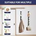 thumbnail image 3 of Snowboard Rack-6-Tier Skateboard Wall Mount & Skateboard Rack –Snowboard Wall Mount – Space-Saving Multi-Functional Storage Solution-Black, 3 of 6