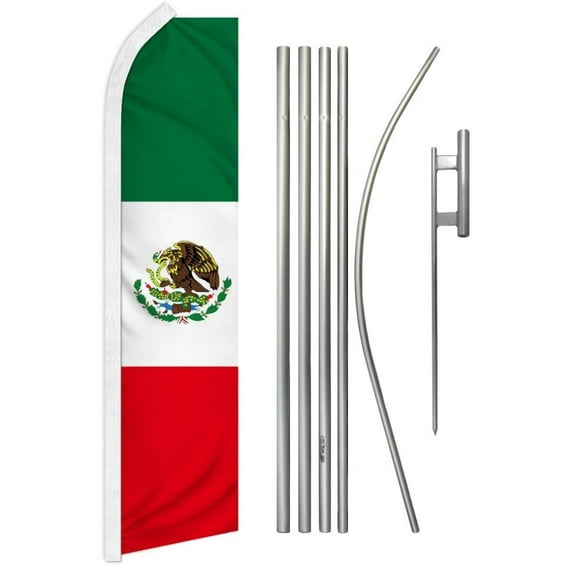 Mexico Super Flag & Pole Kit