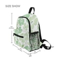 thumbnail image 3 of FORMRS School Backpack with Front Zippered Pocket 12" Student Travel Daypack, Green Floral, 3 of 6