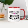 thumbnail image 3 of CafePress - Trust Me I'm An Awesome Nurse Mug - 11 oz Ceramic Mug - Novelty Coffee Tea Cup, 3 of 4