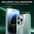 thumbnail image 6 of Magnetic Clear Back Case for iPhone 14 Pro Max, Compatible with MagSafe Wireless Charging TPU Bumper Slim Fit Drop Protective Lightweight Translucent Phone Cover for iPhone 14 Pro Max, Mint, 6 of 7