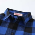 thumbnail image 4 of ANINEO Boys Button Down Shirt Kid Flannel Shirt Toddler Buffalo Plaid Shirt Boys Western Shirts Long Sleeve Shirt, 4 of 7