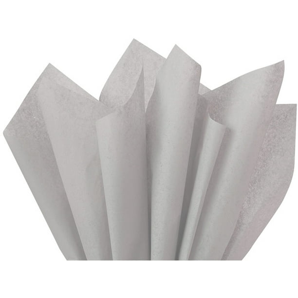 Gray Tissue Paper Squares, Bulk 10 Sheets, Premium Gift Wrap and Art