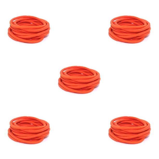 Qarigey 10 piezas de lazos para el cabello, ajustable, decorativo, de alta elasticidad, soporte para coleta, sin costuras, para niñas y Type2 NO2