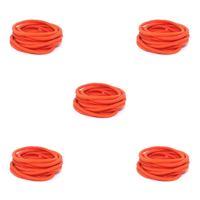 Sonducket 10 piezas de bandas para el cabello elásticas con moño decorativo protector de cola de caballo titular sin costuras Scrunchies Type2 NO2