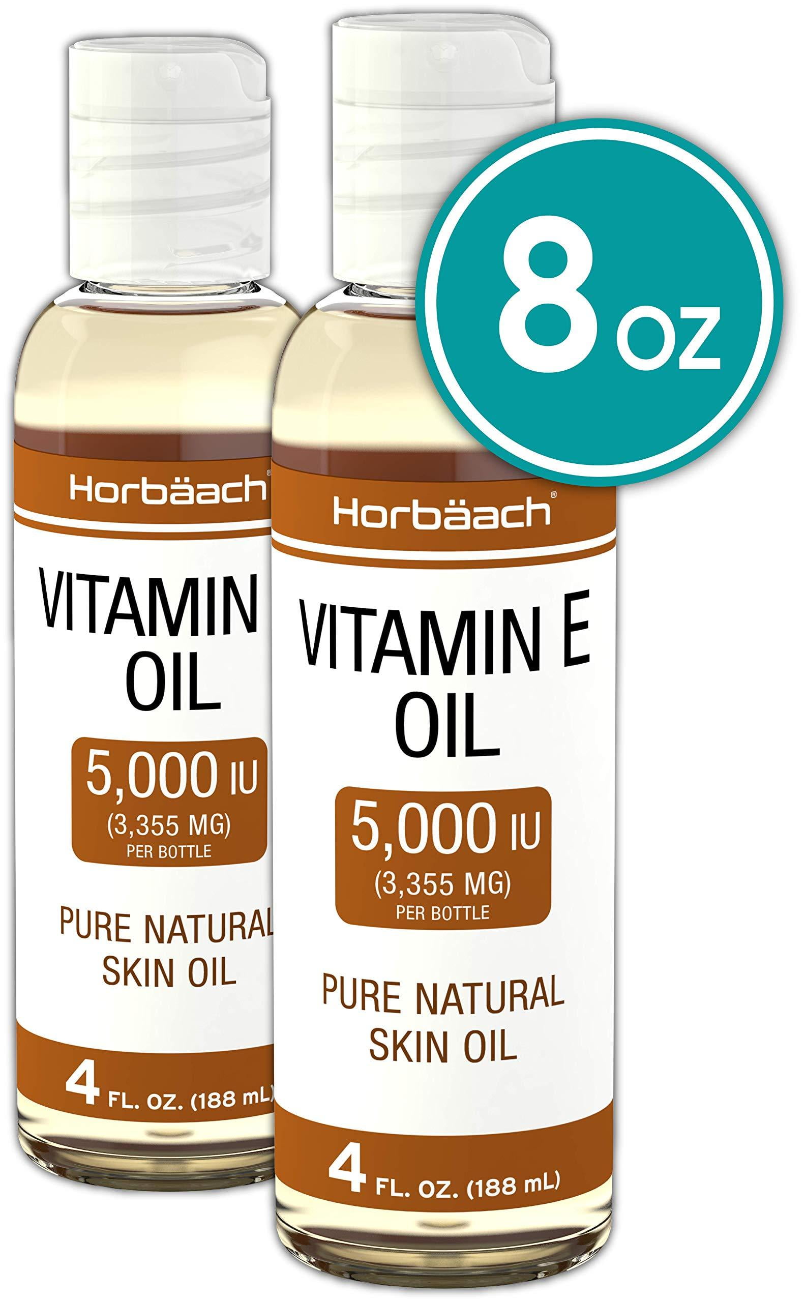Vitamin E Oil 5000 IU 8 oz (2 x 4oz) For Skin, Hair & Face