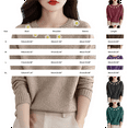 thumbnail image 3 of Women's Marled Knit Sweater, Casual Crewneck Pullover, Heathered Yarn Knit Top, Lightweight Long Sleeve Blouse, Everyday Basic Sweater with Comfort Fit Wine S, 3 of 9