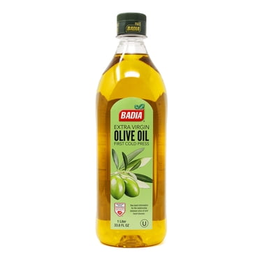 Badia First Cold Press, Extra Virgin Olive Oil, 33.8 fl oz Bottle