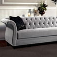 thumbnail image 3 of Furniture of America Yantzy Transitional Fabric Tufted Sectional in Warm Gray, 3 of 5